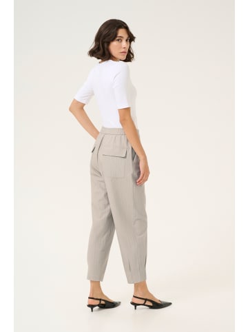 Kaffe Hose KAesther Loose fit in Feather Gray Melange Pinstripe