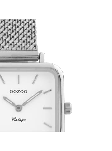 Oozoo Armbanduhr Oozoo Vintage Series silber klein (ca. 26x26mm)