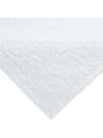 Erwin Müller Jacquard, Baumwollmischung Mitteldecke Cadiz in weiß