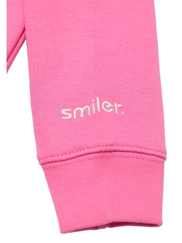 smiler. Kapuzensweatshirtjacke mini-grin. in PINK