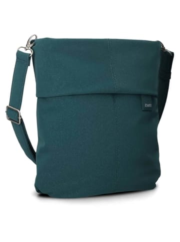 Zwei Mademoiselle M12 - Schultertasche 32 cm (cord-mocca) in pacific