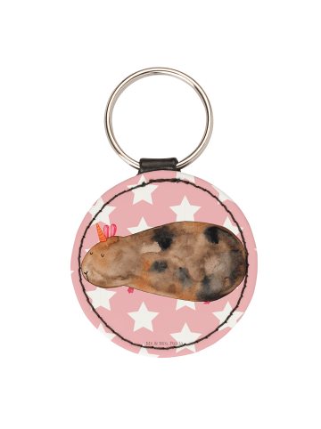 Mr. & Mrs. Panda Anhänger Einhorn Meerschweinchen ohne Spruch in Rot Pastell