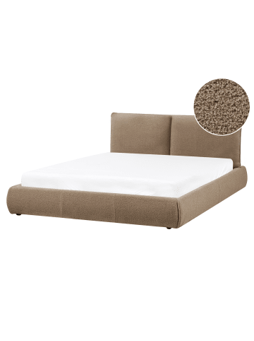 Beliani Doppelbett VINAY in Braun - (W) 176 x (H) 90 x (L) 233 cm