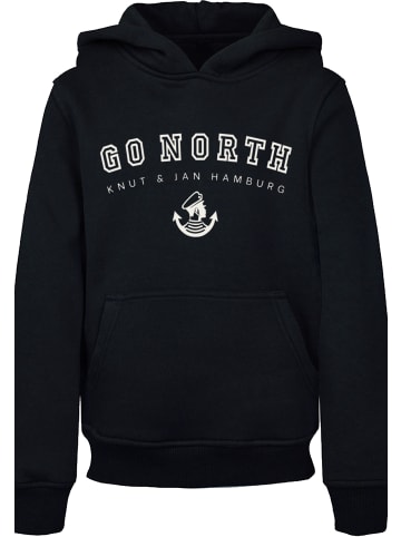 F4NT4STIC Hoodie Go North Knut & Jan Hamburg in schwarz