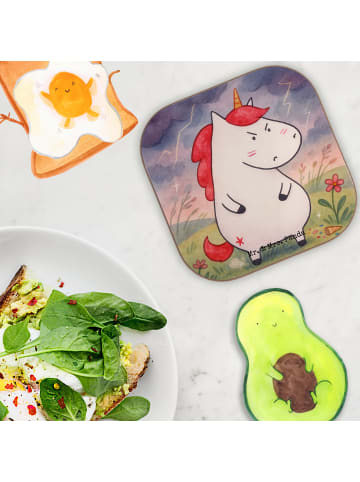 Mr. & Mrs. Panda Untersetzer für Gläser Einhorn Wut Design ohne ... in Weiß