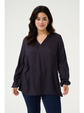 KAFFE curve Langarm-Bluse KCcalinde Regular fit in Dawn Purple