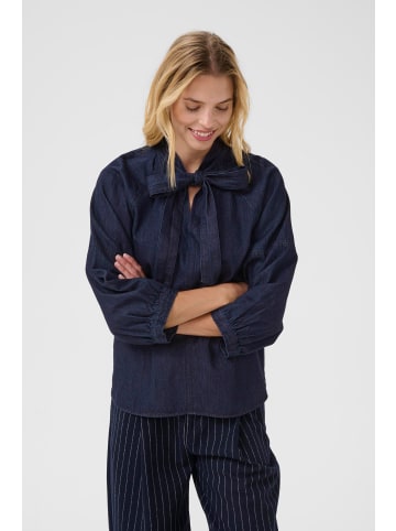 PART TWO Langarm - Hemd SassiPW Straight fit in Rinse Blue Denim