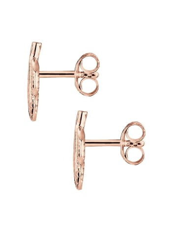 Elli Ohrringe 925 Sterling Silber Boho, Feder in Rosegold