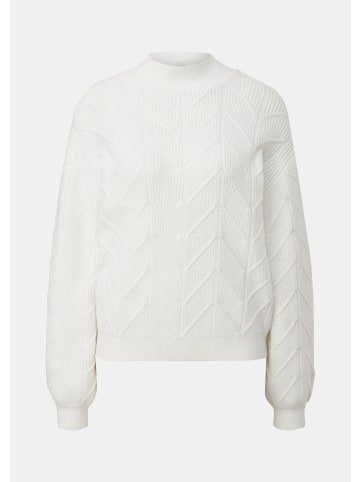 comma Strickpullover in 0120_weiß