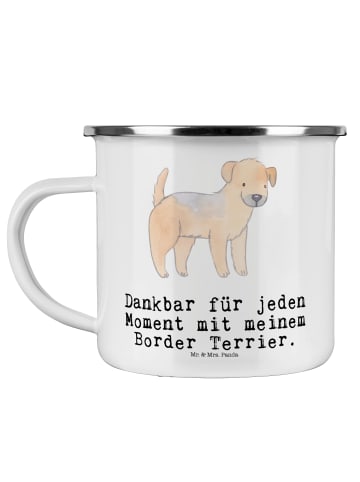 Mr. & Mrs. Panda Kaffeepott Border Terrier Moment mit Spruch in Weiß