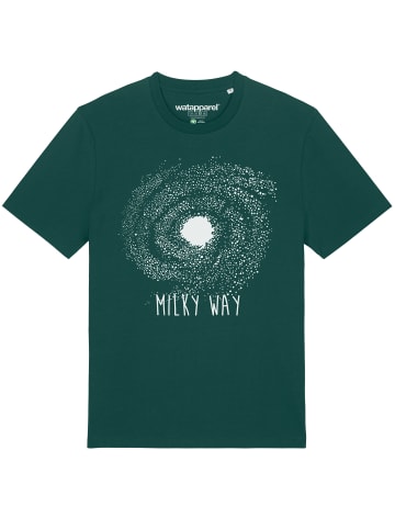 wat? Apparel T-Shirt Milky way in Dunkelgrün