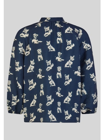 Rabe Bluse in Dunkelblau