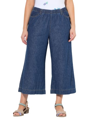 Ulla Popken Culotte in blue denim