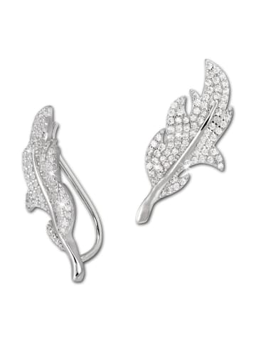 SilberDream Ohrringe 925 Sterling Silber Ear Cuff Blatt Ohrklemme