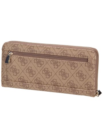 Guess Geldbörse Laurel II Slg Large Zip Around in Latte Logo