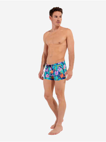 HOM Badehose Balata Swim Shorts in navy print
