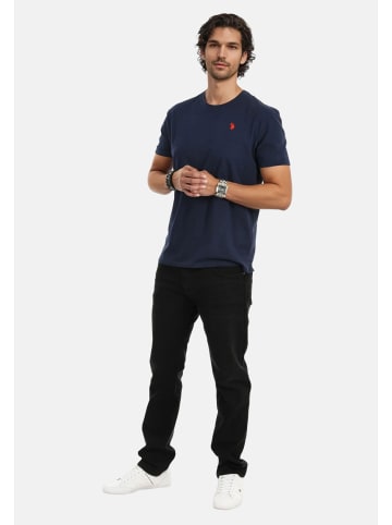U.S. Polo Assn. T-Shirt USNaash – Herren Basic Shirt aus 100 % Baumwolle in Navy-Red