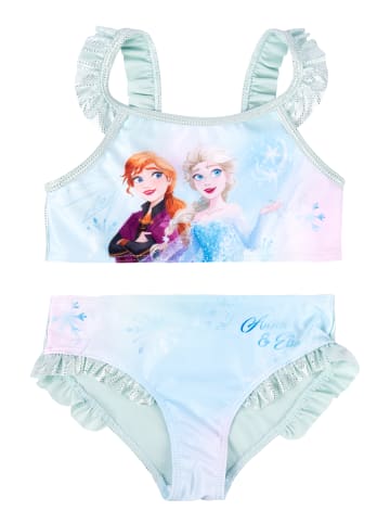 United Labels Disney Die Eiskönigin Bikini mit Rüschen Elsa Anna Frozen Zweiteiler in blau