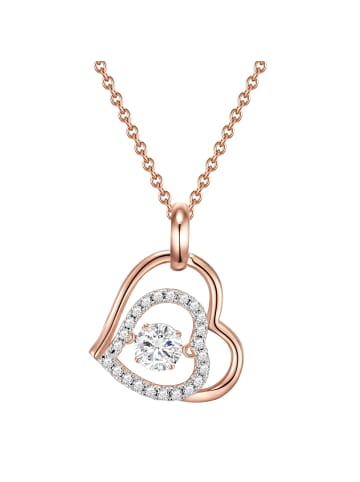 Rafaela Donata Kette mit Anhänger Sterling Silber roségold Zirkonia weiß in roségold