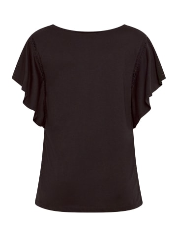 CARTOON Basic Shirt mit V-Ausschnitt in Dunkelbraun