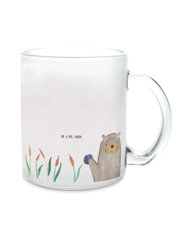 Mr. & Mrs. Panda Tee Tasse Otter Stein ohne Spruch in Transparent