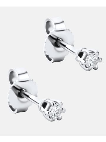 Diamant L'éternel Ohrringe aus 375 Weißgold mit 0.08 Karat Diamant