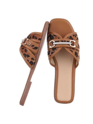Ital-Design Sandale & Sandalette in Braun und Camel