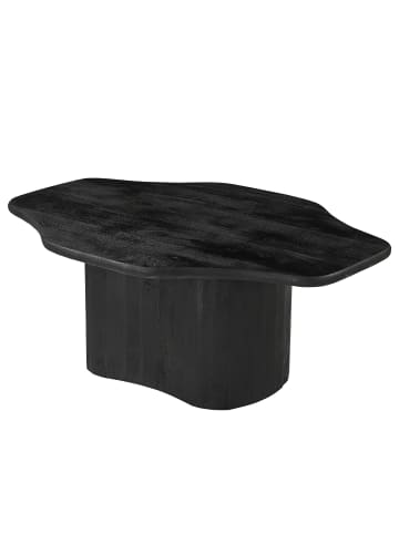 home24 Massiver Couchtisch Unique in Schwarz