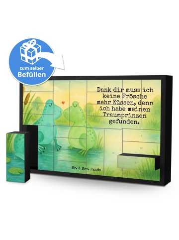 Mr. & Mrs. Panda Adventskalender Frosch Liebe Design mit Spruch in Weiß