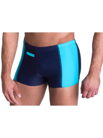 Aquarti Aquarti Herren Badehose mit Reißverschlusstasche in dunkelblau