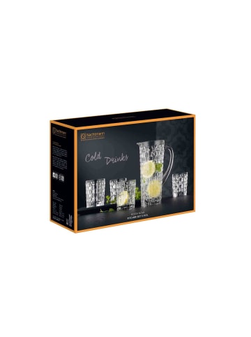 Nachtmann 5-tlg. Becher- und Krug-Set Bossa Nova in Transparent – in transparent