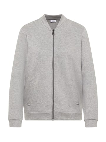 Cecil Softe Piquée Jacke in Luna Grey Melange
