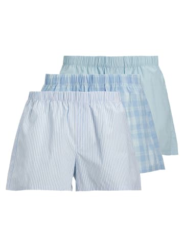 Jack & Jones Web-Boxershorts 3er Pack in Hellblau