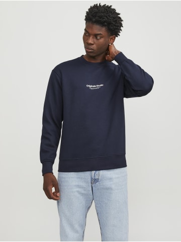 Jack & Jones Weiches Sweatshirt mit 3D Print Relaxed Fit JORVESTERBRO in Navy