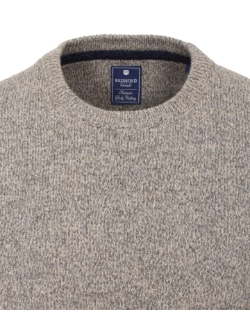 Redmond Rundhals-Pullover in grau