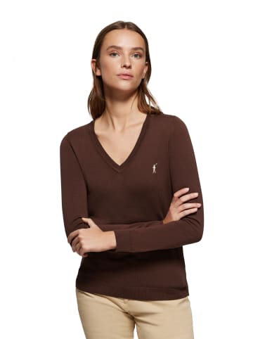 Polo Club Pullover in Braun