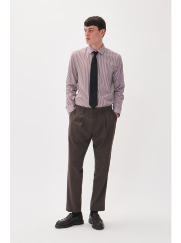 Matinique Langarm - Hemd MAtrostol Gerade Passform in Cambridge Brown