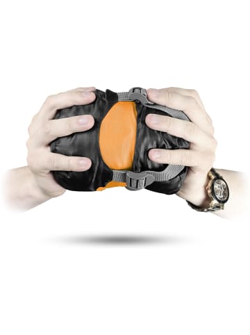 Normani Outdoor Sports Ultralight-Schlafsack (RV rechts) Runty in Orange/Schwarz