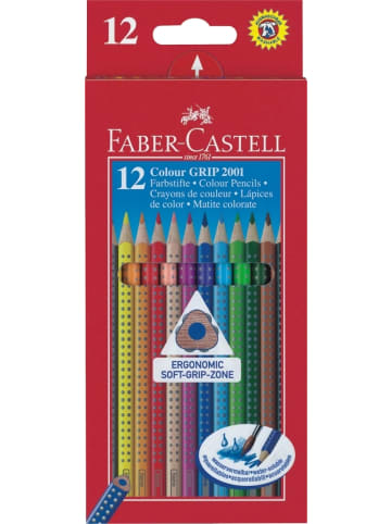 Faber-Castell Farbstifte Colour Grip Packung mit 12 Farben