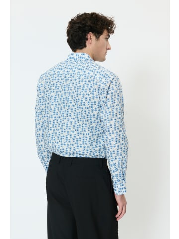 Matinique Langarm - Hemd MAmarc Gerade Passform in Chambray Blue