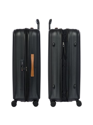 BRIC`s Taormina 4 Rollen Trolley 75 cm mit Dehnfalte in black