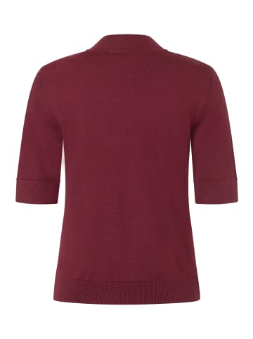 More & More feiner, zeitloser Halbarmpullover in pomegranate red