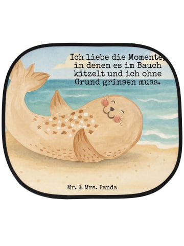 Mr. & Mrs. Panda Sonnenschutz Auto Robbe Liegen Design mit Spruch in Weiß