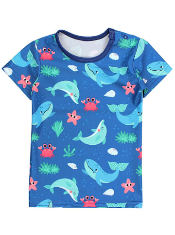 Aquarti Baby Jungen Bade-Set Zweiteiliger Badeanzug T-Shirt Hose in blau Modell 3