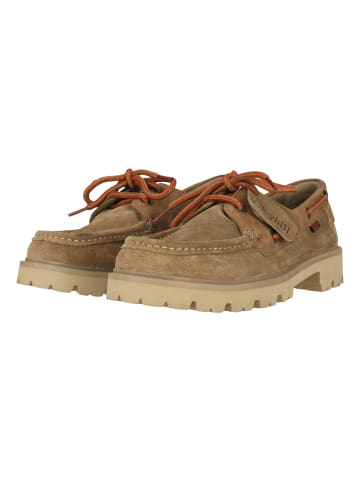 Clarks Schnürschuhe Cleyhill Boat in 5232A Dark Sand Combi