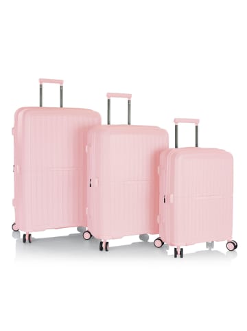 Heys AirLite 4 Rollen Kofferset 3-teilig mit Dehnfalte in blush
