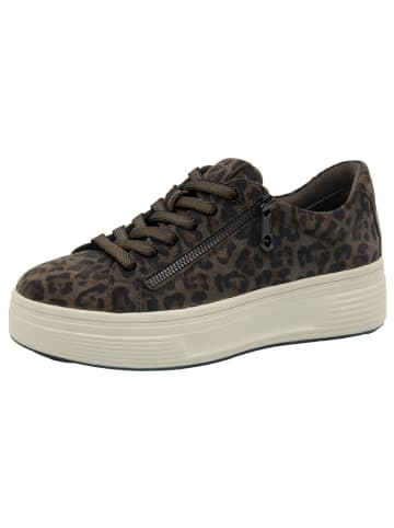 Tamaris WIDE FIT Sneaker in MOCCA LEOPARD