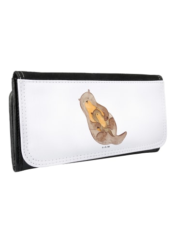 Mr. & Mrs. Panda Portemonnaie für Damen Otter Kind ohne Spruch in Weiß