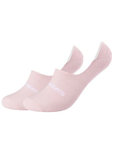 Skechers Skechers 2PPK Mesh Ventilation Footies Socks in Rosa