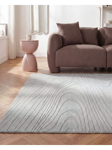 Beliani Kurzflor ONTAKE in Grau - (W) 160 x (L) 230 cm